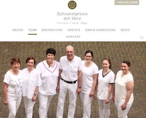 Webseite Zahnärzte-Team